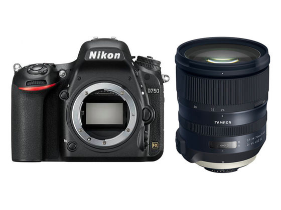 Nikon D750 + Tamron AF SP 24-70 mm f/2,8 Di VC USD G2