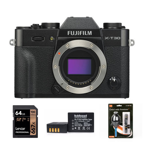 Fujifilm X-T30 tělo černý - Základní kit