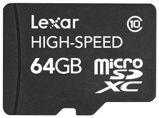 Lexar Micro SD (SDXC Class 10) 64GB karta + adaptér SD