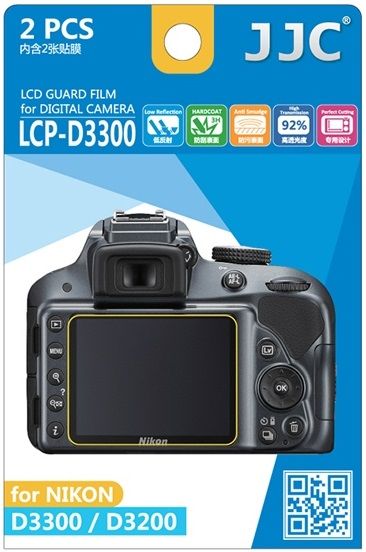 JJC ochranná folie LCD LCP-D3300 pro Nikon D3200 a D3300