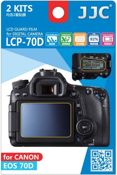 JJC ochranná folie LCD LCP-70D pro Canon EOS 70D a 80D
