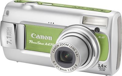 Canon PowerShot A470 zelený