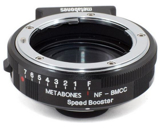 Metabones Speed Booster 0.64x z Nikon G na Blackmagic 2.5k Cinema Camera (BMCC Micro 4/3)