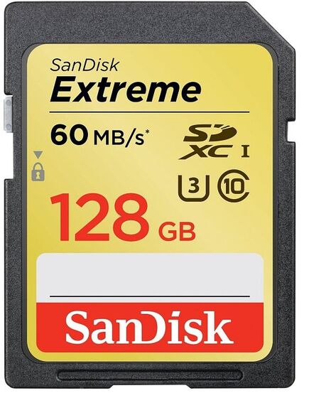 SanDisk SDXC 128GB EXTREME 60MB/s UHS-I (U3)