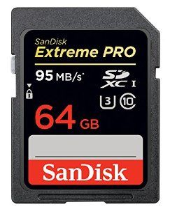 SanDisk SDXC 64GB Extreme Pro 95MB/s class 10 UHS-I U3 V30