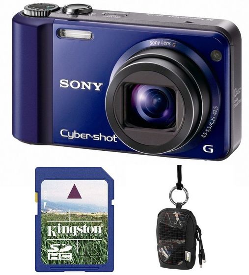 Sony CyberShot DSC-H70 modrý + 2GB karta + pouzdro 70J zdarma!