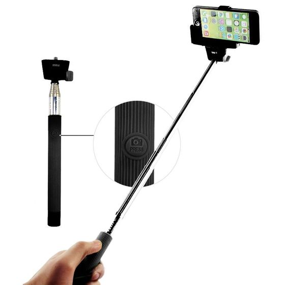 C-TECH selfie tyč MP107B teleskopický selfie držák