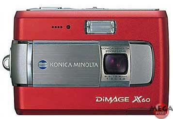 Konica Minolta DiMAGE X60 červená