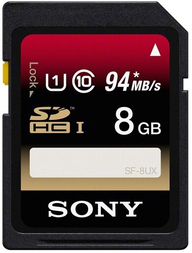 Sony 8GB SDHC 94MB/s Class 10