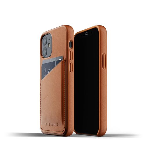 Mujjo kožené peněženkové pouzdro pro iPhone 12 mini