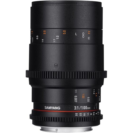 Samyang CINE 100 mm T/3,1 VDSLR pro Canon